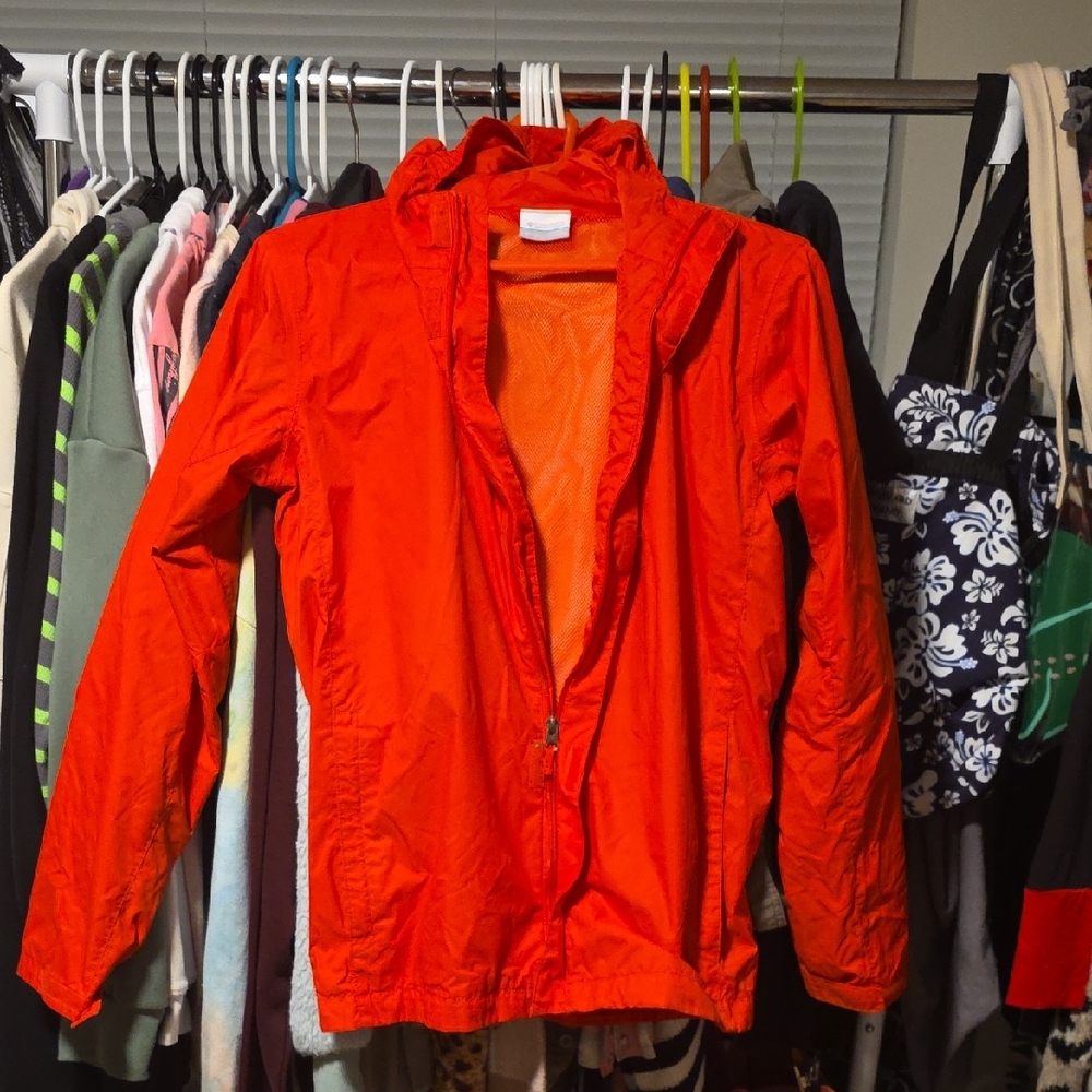 Columbia Bold Orange Women's Rain Jacket